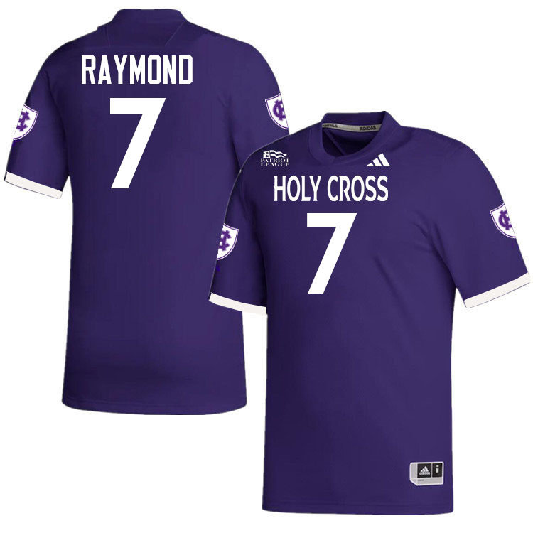 Holy Cross Crusaders #7 Kalif Raymond College Football Jerseys,Uniforms-Purple